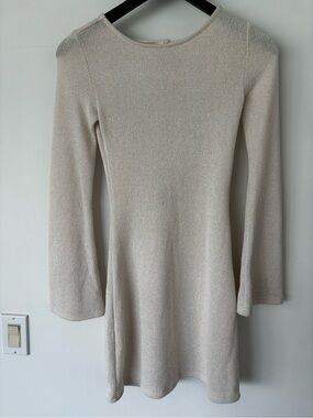 H&M Cream Backless dress sz XS